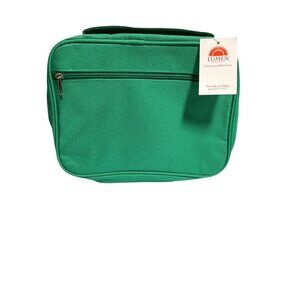 Lumen Green Poly Canvas Bible Cover With Zippered Pocket & Handle